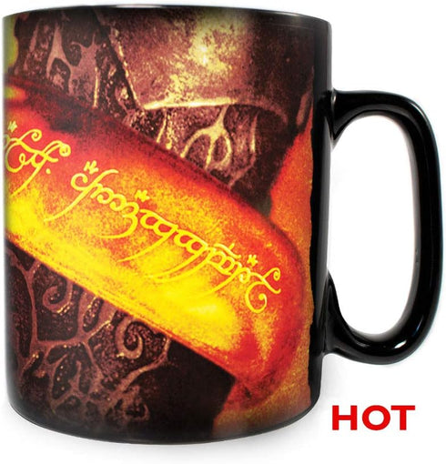 Morphing Mugs 16 Ounces The Lord of the Rings The One Ring to Rule Them All Heat Reveal Ceramic Coffee Mug...