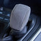 Leather and Suede Car Gear Shift Knob Cover for 2019 2020 2021 2022 Toyota RAV4,Black with Beige Stitiches...