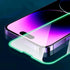 2 Pack Luminous Airbag Tempered Glass Screen Protector for iPhone 14 Pro Max(6.7") with Easy Installation Frame, HD Clear Film with Glowing Raised...
