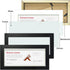 Golden State Art, Wood Frame for 4x9 Business License Certificate with Real Glass & Table-top Display, Black...