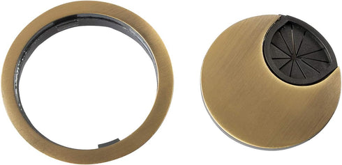 aoozleny Desk Grommet for Wire Organizer,PC Computer Desk Plastic Grommet Cord, Tidy Cable Hole Cover Organizers,2 Pack (53mm, Gold)...
