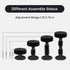 2PCS Headboard Stoppers for Wall, (1.1-2.5in) Black Adjustable Bed Frame Anti-Shake Tool, for Wall, Beds, Sofas, No Creaking, Protect The Wall fro...
