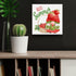 Summer Strawberry Gnome Canvas Wall Art Framed Print 8x8 Inch Hello Summer Poster Painting Desk Sign Home Kitchen Decor...