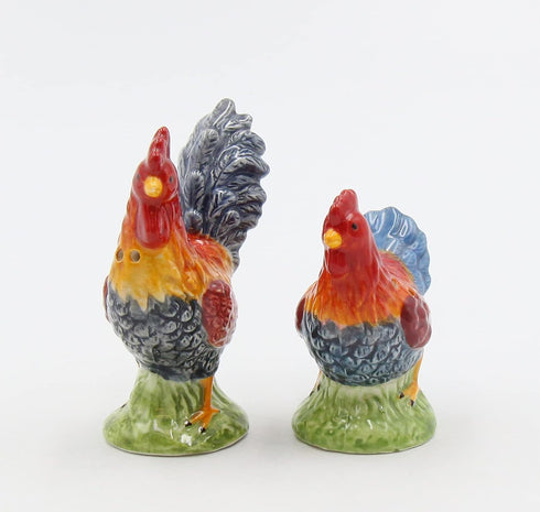 Appletree Design Barn Yard Rooster Salt and Pepper Set, 2-1/2-Inch, 2-Inch...