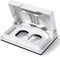 ELEGRP Horizontal Outdoor Cover for Duplex Receptacles, Weatherproof Wall Plate, Outdoor Electrical Outlet Cover, Standard Size 1-Gang 4.77” x 2.9...