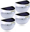 KBP Solar Fence Lights Outdoor Decorative Garden Lights Waterproof Wall Lights for Patio, Yard, Stairway (White)...