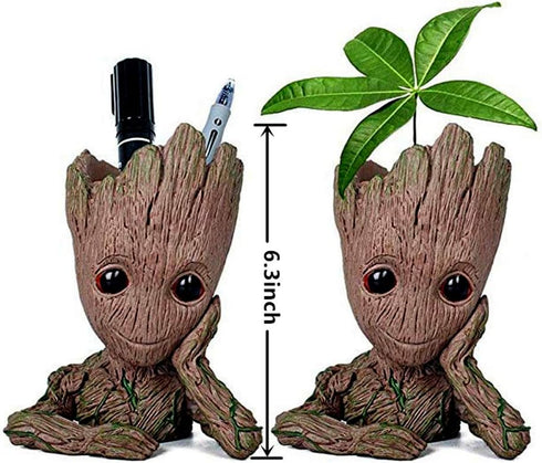 6'' Baby Groot Flowerpot Succulent Planter Pot Pen Holder Cute Desk Decor Garden Home Gift for Friends Kids Indoor Plants...