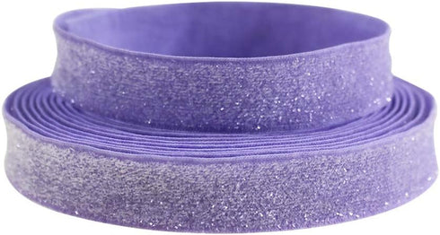 Colorful 16 Yards Ribbon Elastics Glitter Fold Over Elastic 5/8" 15mm Stretch Hair Ties Headbands for Baby Girls Hair Bow, 8 Colors, 2 Yards Each ...