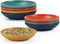 Homienly Plastic Dipping Plates Set of 8-4 inch Wheat Straw Plates Soy Sauce Dish & Bowl, Small Dipping Sauce Bowls, Mini Appetizer Plates for Sid...