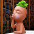Face Planter, Head Planter, Women Faces Flower Pots, Plant Pots, Small Kissing Succulent Pots for Indoor Outdoor Plants, Cute Vase Home Decor, Bro...