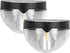 Houkiper Solar Fence Lights, Led Solar Powered Outdoor Wall Light, 2 Pack Solar Lights Outdoor Waterproof IP65 Warm White Lights for Garden Courty...