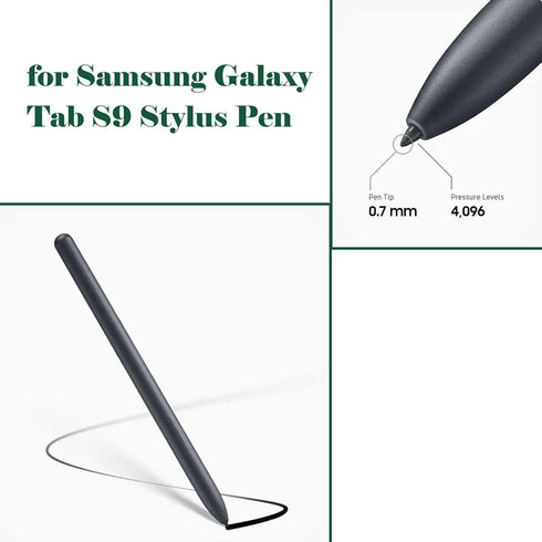 Galaxy Tab S9 Stylus Pen for Samsung Galaxy Tab S9,S9 Plus,S9 Ultra S Pen,Tab S9+,Tab S9 Ultra,with Adaptors (Black)...