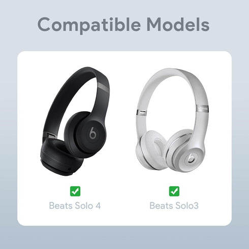 Yinke Case for Beats Solo3/ Solo 4 On-Ear Headphones, Portable Travel Hard Shell Storage Bag (Silver)...