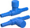 Pawfly Aquarium Air Control Valves for 3/16" ID Airline Tubing Single Way Plastic Air Flow Controllers Regulators Adjustable Blue Hose Connectors ...