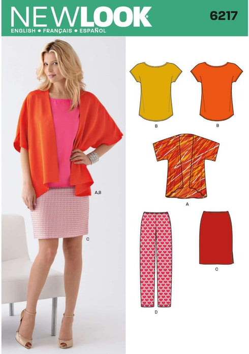 Simplicity Creative Patterns New Look 6217 Misses' Separates, A (10-12-14-16-18-20-22)...