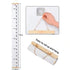 Growth Chart for Kids,Child Height Chart Ruler for Wall,White Grey Wood Frame Fabric Canvas Height Measurement Ruler for Kids Nursery Room,Removab...