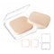 KOOBA 2pcs Square Makeup Sponges with 1 Travel Case, Beauty Face Primer Compact Powder Puff, Blender Sponge Replacement for Cosmetic Flawless Foun...