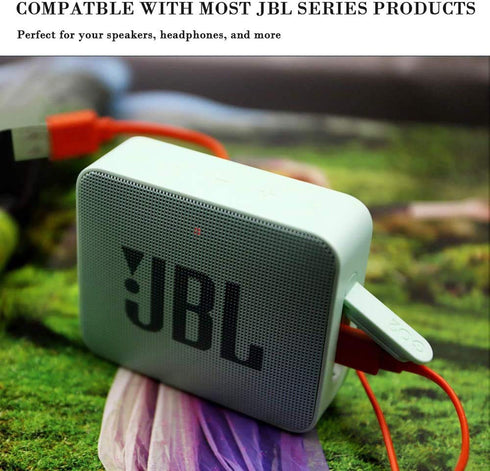 Puiixur USB Fast Power Charger Charging Cable Cord for JBL Wireless Bluetooth Speaker Earphone Headphone Headset Micro-USB, 3.3FT & Orange...