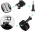 Fulushouxi 18 Set Helmet Adhesive Sticky Mount, Compatible with GoPro Hero 10/9/8/7, Fusion, 6/5/4, Session, Action Camera...