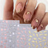 8 Sheets Bronzing Flower Leaf Nail Stickers 3D Self-Adhesive Flowers Nail Art Stickers Gold Silver Rose Gold Floral Leaves Nail Decals Summer Nail...