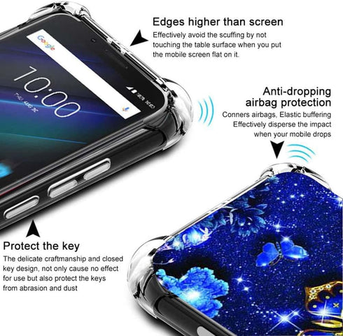 for Galaxy A35 5G Case, Samsung A35 Case,TPU Soft Rubber Four Corners Reinforced Anti-Fall Mobile Phone case Cover for Samsung Galaxy A35 (Butterf...