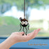 Car Rearview Mirror Hanging Ornament,Crochet Flower Basket Plant Car Accessories,Handmade Knitted Car Ornament Boho Car Accessories for Women (Cut...