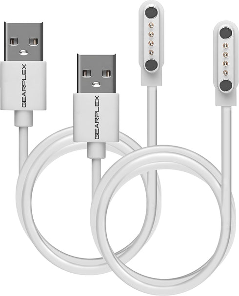 Magnetic Smart Watch Charging Cable Compatible with Apple, Samsung, and Fitness Watches, Quick Charge USB Type-C, 7.62mm with 4-Pin Connections (U...