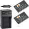 DSTE 2X IA-BP90A BP-90A Battery + DC119 Travel and Car Charger Adapter Compatible Samsung HMX-E10 HMX-E10BN HMX-E10BP HMX-E10BP/EDC HMX-E10OP HMX-...
