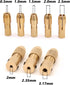 Mesee 3 Sets 0.5-3mm Brass Drill Chuck, Small Electric Drill Bit Collet Micro Twist Drill Chuck Set with Allen Wrench Fits Rotary Tools, 3 Size - ...
