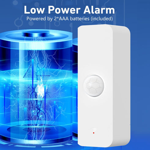 Smart PIR Motion Sensor: WiFi Motion Detector with App Notification Alerts, Wireless Contact Sensor for Home Security and Smart Home Automation, N...
