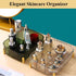 Makeup Organizer Countertop Bedroom Vanity Clear Skincare Organizer Cute Cosmetic Display Cases for Perfumes Lipsticks, Transparent White...