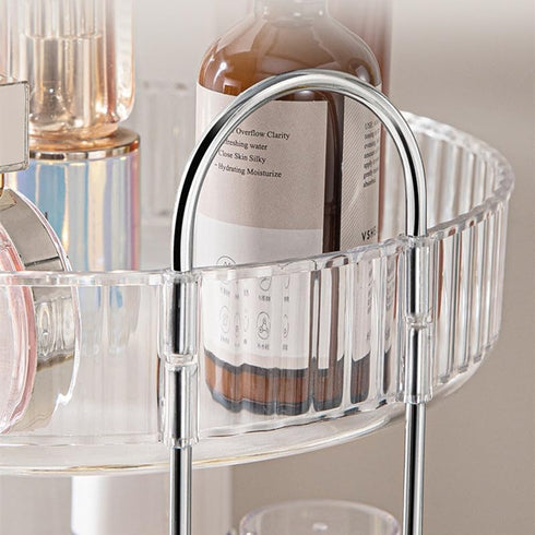 360° Rotating Makeup Organizer for Vanity, Spinning Bathroom Counter Organizer, Large Capacity Counter Shelf for Skincare, Cosmetics, Perfumes, Lo...