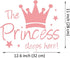 Maydahui 2 PCS Wall Sticker The Prince/Princess Sleep Here 12.6 Inch Little Crown Star Art Quotes Wall Decal Decor for Living Room Bedroom...
