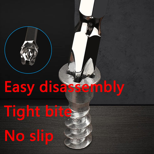 PH2/ SL6 Magnetic Double Ended Screwdriver Bits, S2 Power Tool, 1/4 Inch Hex Shank 4Inches Length, 10Pcs...