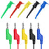Sumnacon 39 Inch Multimeter Test Lead Set - 5 Pcs Stackable Banana Plug to Test Hook Wire Cable Kit with Protective, Flexible Wire Leads for Elect...
