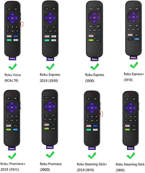 CaseBot Remote Case for Roku Voice, Express HD / 4K+, Ultra LT Enhanced Voice, Express 3930, Premiere+ 3921, Streaming Stick+ Remote, Honey Comb A...