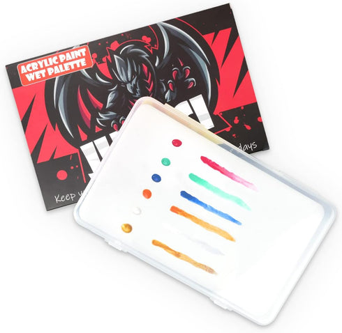 Jucoci Wet Palette Paint Palette for Acrylic Paints Miniatures Paint Pallet Pigment Palette Model Paint Keeps Your Paint Wet for Longer...