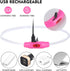 LED Dog Collar, Rechargeable Light Up Dog Collars,IP67 Waterproof Dog Lights for Night Walking?Adjustable, Reusable Safety Necklace for Small Medi...