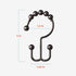 Zenna Home Metal Double Glide Shower Rings, Oil Rubbed Bronze – Set of 12 Heavy Duty, Rust-Resistant Shower Rings with Smooth Glide for Shower Cur...