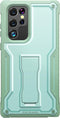 ExoGuard for Samsung Galaxy S22 Ultra Case, Rubber Shockproof Heavy Duty Case Built-in Kickstand (Green)...
