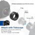 Lightdow T2-RF T Mount Camera Lens Adapter T-Ring M42x0.75mm for Canon R3 R5 R6 R7 R8 R10 R50 R100 etc...