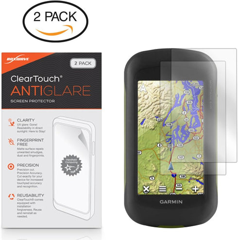 BoxWave Screen Protector Compatible with Garmin Montana 610t - ClearTouch Anti-Glare (2-Pack), Anti-Fingerprint Matte Film Skin...
