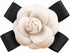 80Hou Elegant Wool Camellia Flower Brooch Vintage Bow Floral Pin...