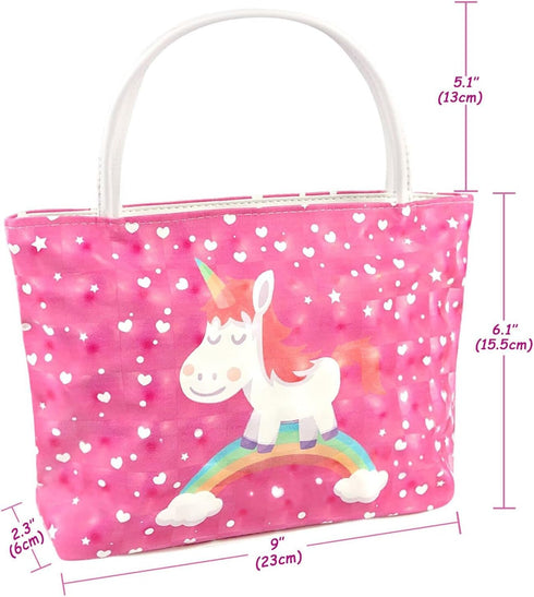 BNUZEIYI Baby Doll Accessories -Baby Doll Feeding and Caring Set with Diaper Bag Bottles for Girls Toys Gift, Stuff Doll Clothes fit 14-16 Inch Do...