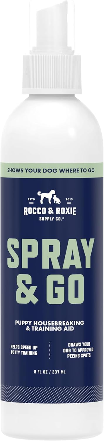 Rocco & Roxie Puppy Potty Training Go Here Spray for Dogs - Attract Dog to Pee in One Spot - Behavior and Housebreaking Aids - Indoor and Outdoor ...