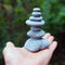 OwMell Balanced Stones Cairn Statue Garden Decor, Stacked Zen Rock Stone Decor, Small Fish Tank Decoration, Micro Landscape Decor 3.7"...