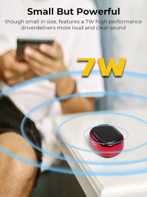 Small Bluetooth Speaker,Mini Portable Wireless Speaker,49-Foot Bluetooth Range,Enhanced Bass,Support TF Card,Bluetooth Speaker for iPhone,Travel,H...