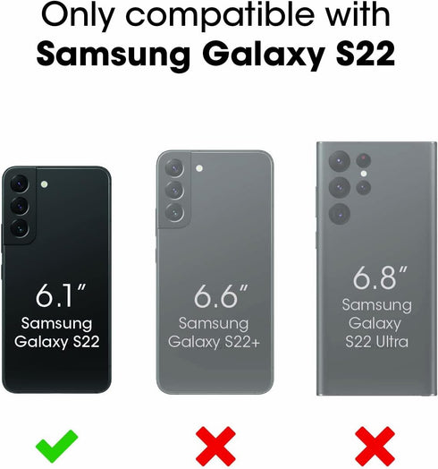 LifeProof NEXT SERIES Case for Galaxy S22 - BLACK CRYSTAL (CLEAR/BLACK)...