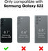LifeProof NEXT SERIES Case for Galaxy S22 - BLACK CRYSTAL (CLEAR/BLACK)...