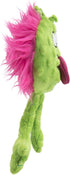 goDog PlayClean Germs Squeaky Plush Dog Toy with Odor-Eliminating Essential Oils, Chew Guard Technology - Lime, Small...